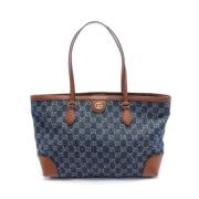 Gucci Vintage Pre-owned Canvas gucci-vskor Blue, Dam