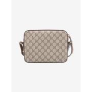 Gucci Vintage Pre-owned Canvas axelremsvskor Brown, Dam