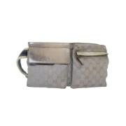 Gucci Vintage Pre-owned Canvas gucci-vskor Gray, Dam