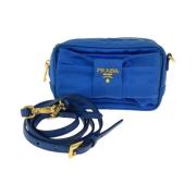 Prada Vintage Pre-owned Canvas prada-vskor Blue, Dam