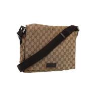 Gucci Vintage Pre-owned Canvas gucci-vskor Beige, Dam