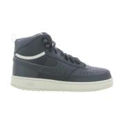 Nike Ecru Court Vision Mid Vinter Skor Black, Herr