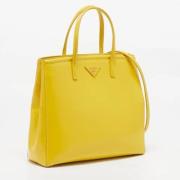 Prada Vintage Pre-owned Tyg totevskor Yellow, Dam