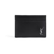 Saint Laurent Liten Cassandre Kortfodral Black, Dam