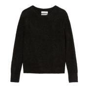 Marc O'Polo Bouclé sweater regular Black, Dam