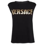 Versace Pre-owned Pre-owned Tyg toppar Black, Dam