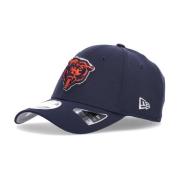 New Era Chicago Bears Curvy Visor Hat NFL Draft Blue, Herr