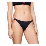 Tommy Hilfiger Randig String Bikini Badkläder Blue, Dam