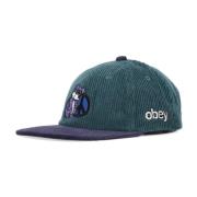 Obey Mörk Cedar Flat Skärm Keps Multicolor, Herr