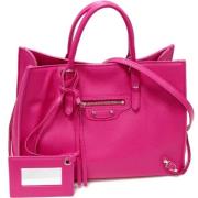 Balenciaga Vintage Pre-owned Laeder handvskor Pink, Dam