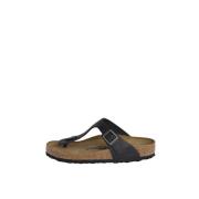 Birkenstock Svarta platta skor Arizona stil Black, Dam