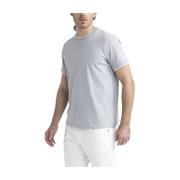 Peserico Mjuk ren bomull jersey T-shirt Gray, Herr