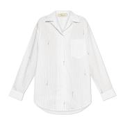 Blumarine Skjorta med logotyp White, Dam