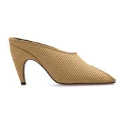 Alaïa Öppen tå klack sandaler Beige, Dam