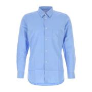 Comme des Garçons Cerulean Blue Poplin Skjorta Blue, Herr