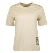 Burberry Beige Cavalier T-shirt Vår-Sommar 2025 Beige, Dam