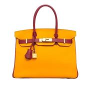 Hermès Vintage Pre-owned Laeder handvskor Yellow, Dam