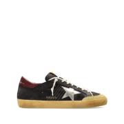 Golden Goose Svart Mocka Stjärn Patch Sneakers Brown, Herr