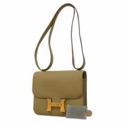 Hermès Vintage Pre-owned Laeder handvskor Beige, Dam