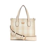 Guess Silvana 2 Fack Tote Väska White, Dam