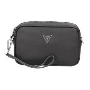 Guess Stilfull Eco-Läder Cross Body Väska Black, Dam