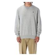 Polo Ralph Lauren Klassisk Crewneck Tröja Gray, Herr