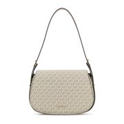 Michael Kors Canvas Axelväska Beige, Dam