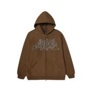 HUF Tung Fleecejacka Brown, Herr