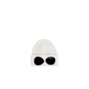 C.p. Company Mjuk Merinoull Beanie White, Herr