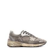 Golden Goose Sneakers med slitna detaljer och snörning Gray, Herr