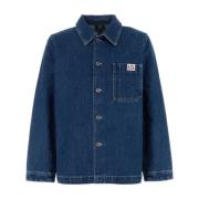 A.p.c. Stilig Denim Skjorta för Män Blue, Herr