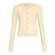 Blumarine Ull Cardigan Beige, Dam