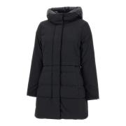 Woolrich Svart Parka Luxe 2-i-1 Kappa Black, Dam