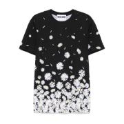 Moschino Logo Print Crew Neck T-shirts Black, Herr