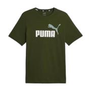 Puma Stiliga T-shirts för män och kvinnor Green, Herr