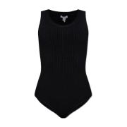 Alaïa Räfflad body Black, Dam