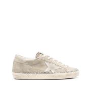 Golden Goose Ljusbeige Sneakers med Snörning Gray, Dam