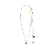 Chloé Vintage förgylld mässing charmhalsband Yellow, Dam