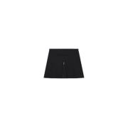 Courrèges Svart Twill Luxe Kjol Black, Dam