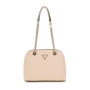 Guess Ljus Beige Spark Micro Mini Axelväska Beige, Dam