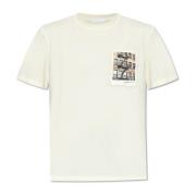 Helmut Lang T-shirt med ficka Beige, Herr