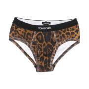 Tom Ford Leopardmönstrade Briefs Brun Underkläder Brown, Herr