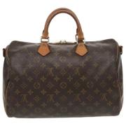 Louis Vuitton Vintage Pre-owned Canvas handvskor Brown, Dam