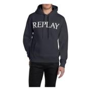 Replay Hoodie med Stil Blue, Herr