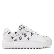 Guess Urbana Logotyptryckta Sneakers White, Dam