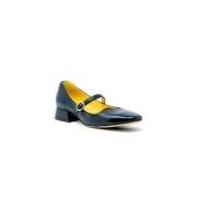 Mara Bini Svarta Läderpumps Elegant Stil Black, Dam