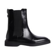 Calvin Klein Svarta Chelsea Ankelboots för kvinnor Black, Dam