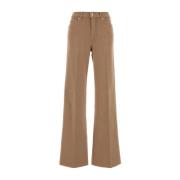 7 For All Mankind Stretch Beige Lotta Denim Jeans Brown, Dam