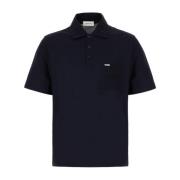 Salvatore Ferragamo Klassisk Polo Tröja för Män Blue, Herr