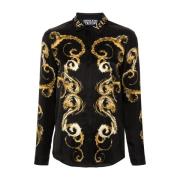 Versace Jeans Couture Svart skjorta med ***cv Black, Dam